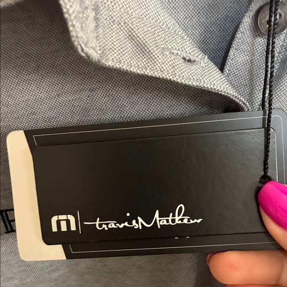 NWT Travis Mathew Charcoal PGA Tour Polo Shirt for Men in Sz M - Picture 4 of 12